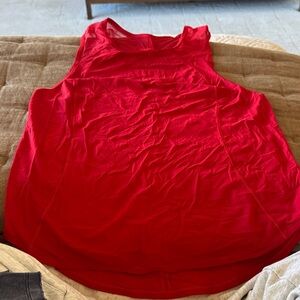 LULULEMON Women's Red Sleeveless Tank Top